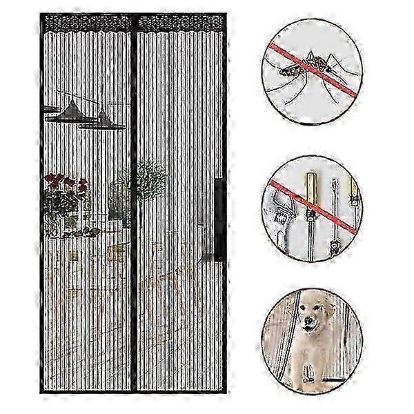 Magnetic mosquito net door balcony door 100x210cm mosquito net door skylight insect protection Cs fast