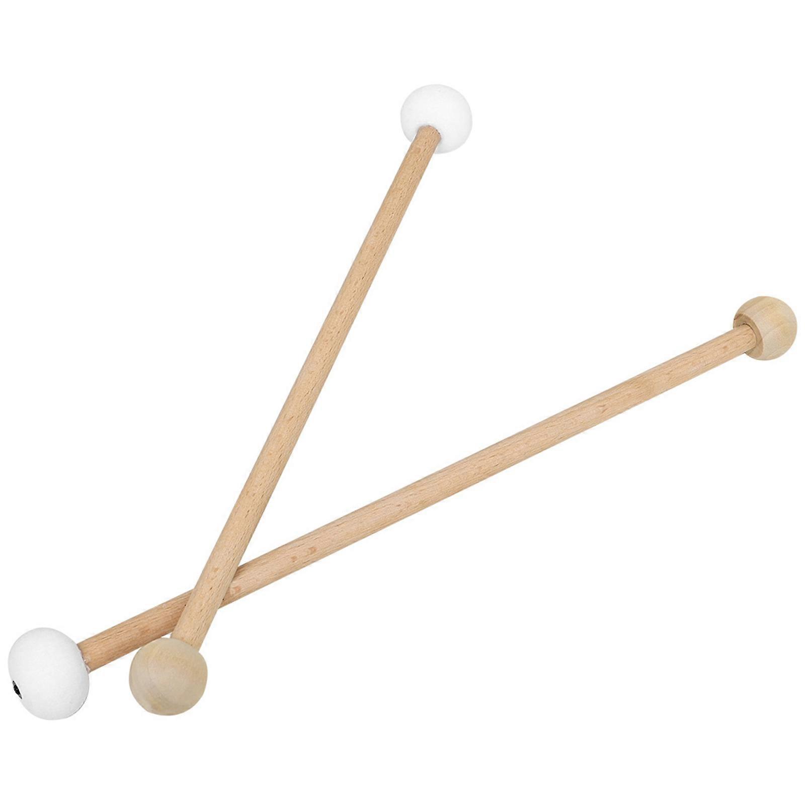 Double Side Drumsticks Wood and Felt Texture Practice Drum Mallets Suitable for Various Playing Levels and Performances Multicolor