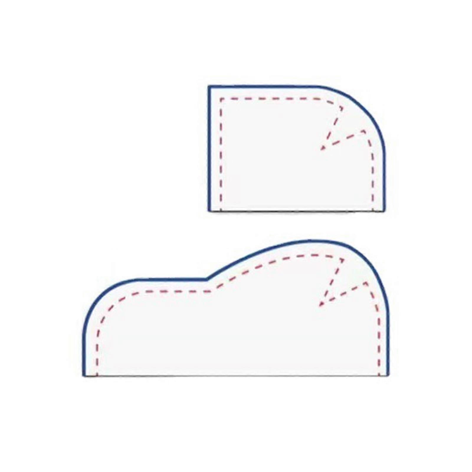 Reusable Acrylic Pattern Stencil Set Portable Sewing Aid for Textile Art Hobbyists  S