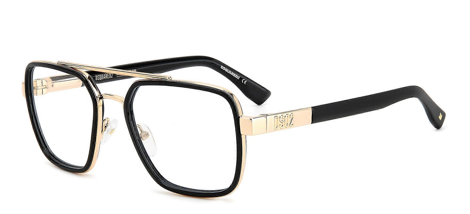 Eyewear Frames Dsquared2 D2 0064 GOLD BLACK 55/19/140 Man
