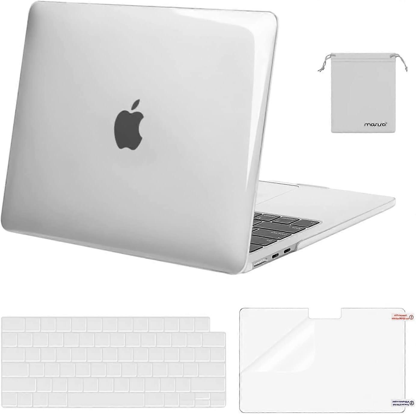 Compatible with MacBook Air 13 inch Case 2024 2023 2022 M3 A3113 M2 A2681 Touch ID, Hard Case&Keyboard