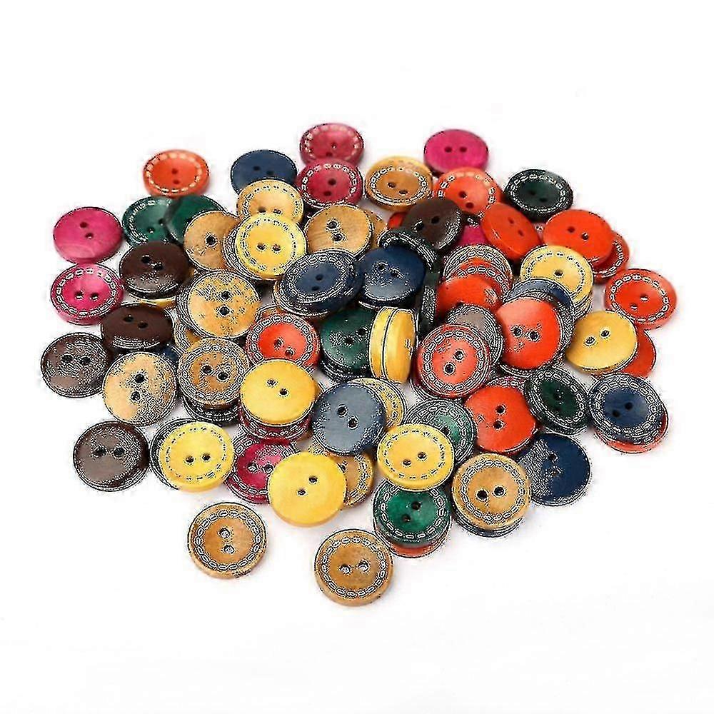 100 Pcs Dolls Buttons Buttons Buttons Button Diy Crafts