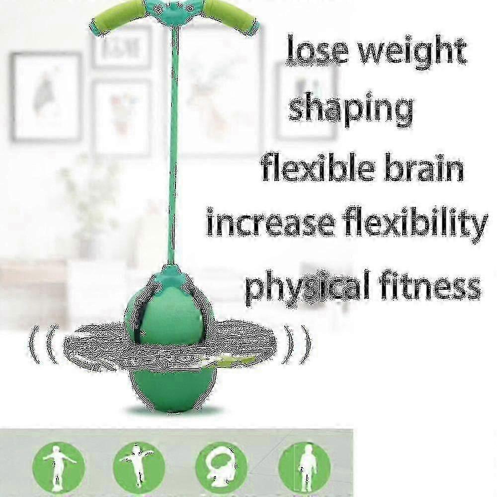 Pogo Jumping Ball Balance Board With Handle - Explosion Proof Exercise Bouncing Ball