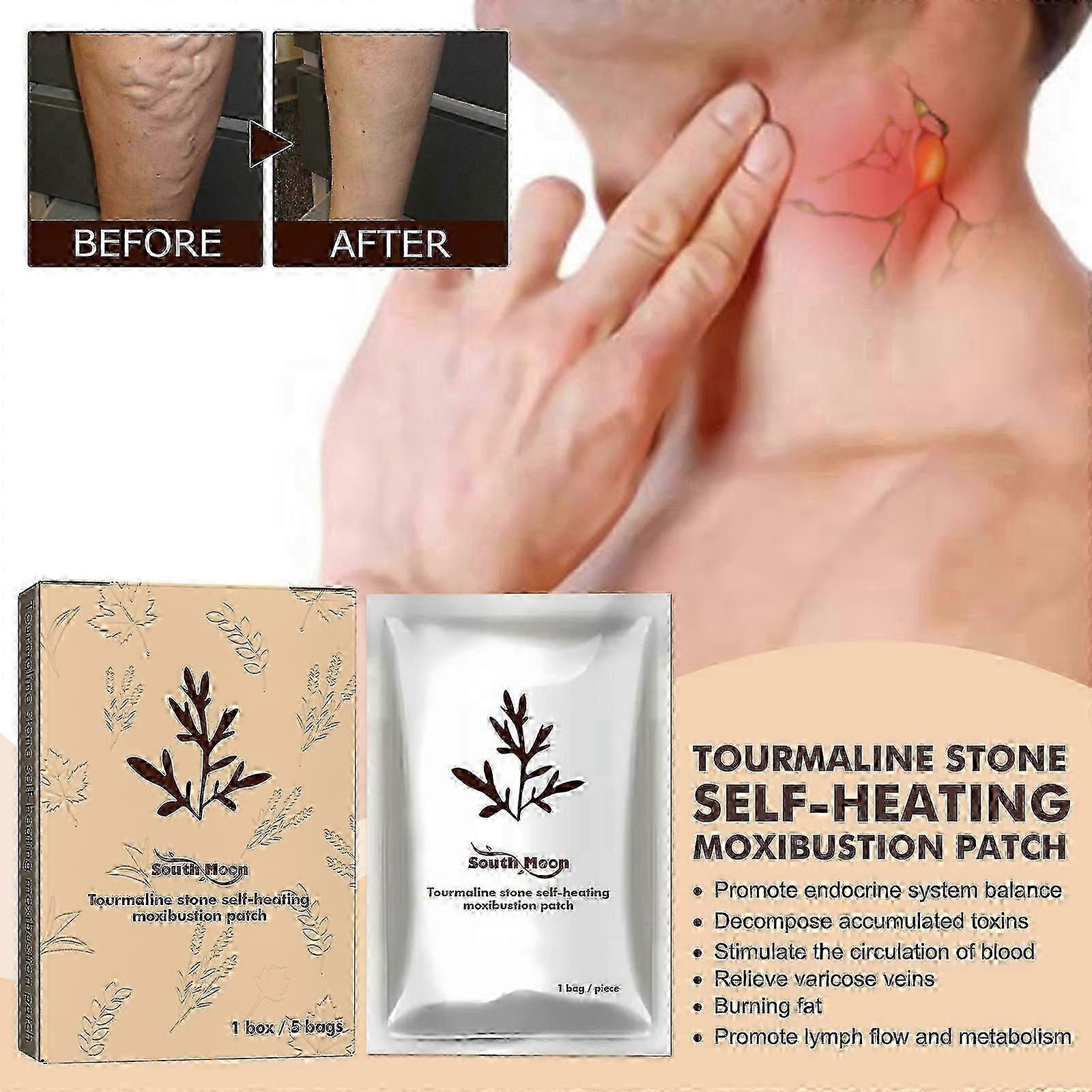 New model South Moon tourmaline self-heating moxibustion patch, joint massage, soothing pain care, self-heating moxibustion patch