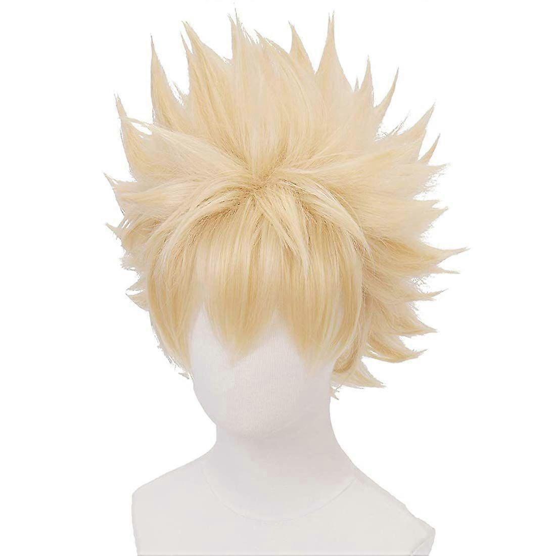 شعر مستعار مقاوم للحرارة الاصطناعية لمحبي أنيمي تأثيري باكوجو كاتسوكي