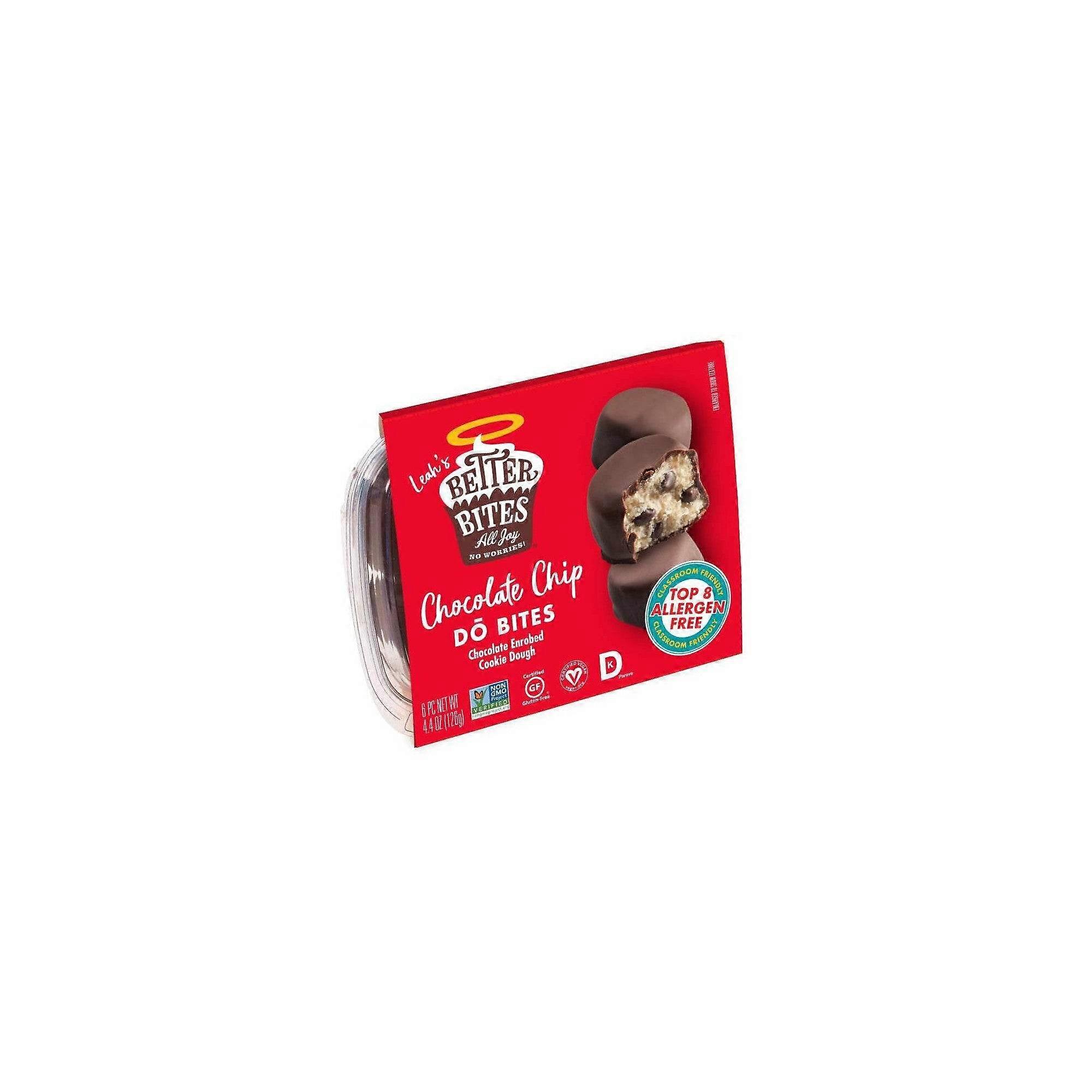 Better Bites Gluten Free Vegan Chocolate Chip DŌ Bites, 6 Ea