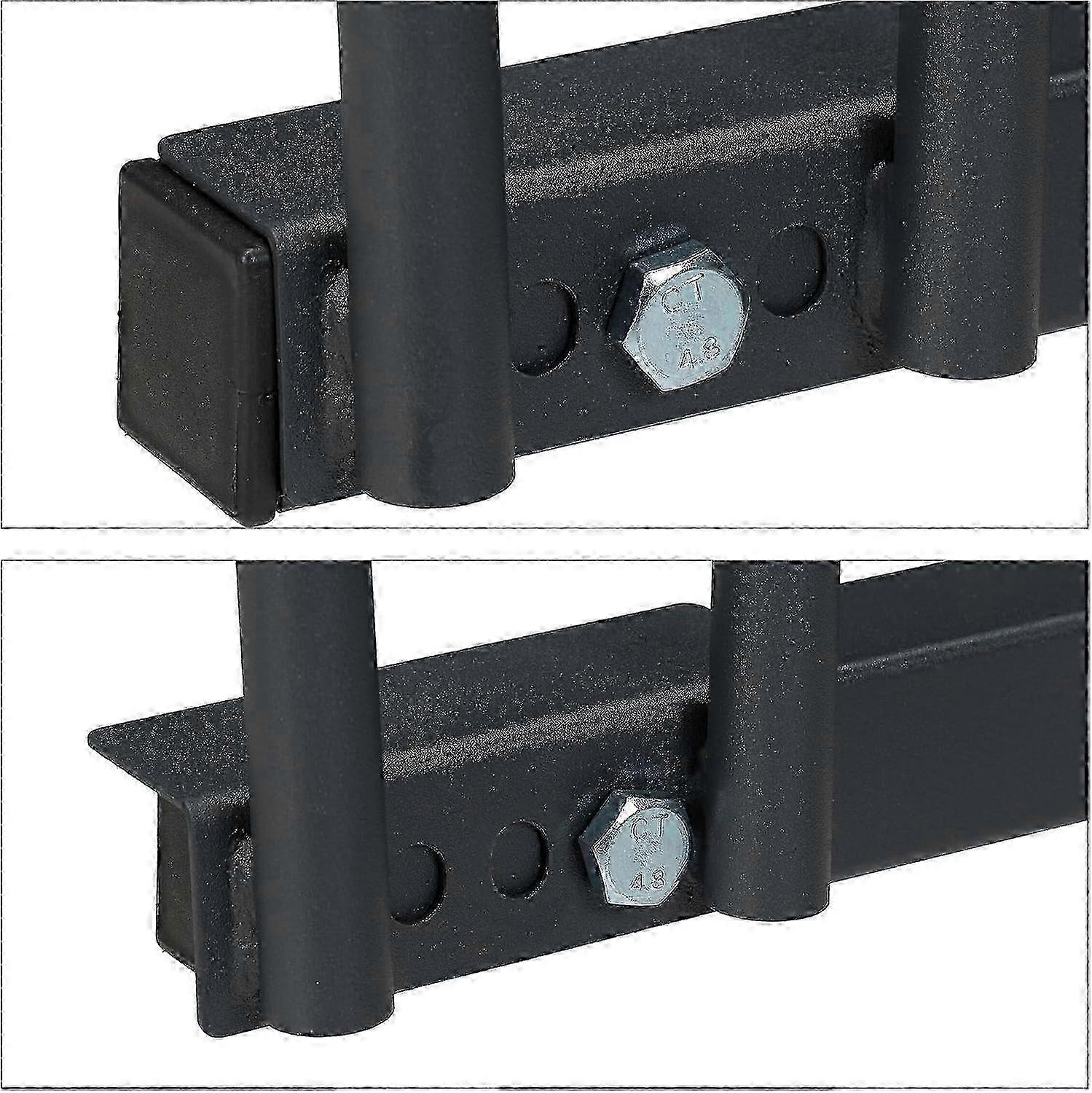 Sykkelstativ for 4 sykler, stålgulvparker, dekkbredde 60 mm, oppbevaringsstativ, sykkelstativ, antrasitt