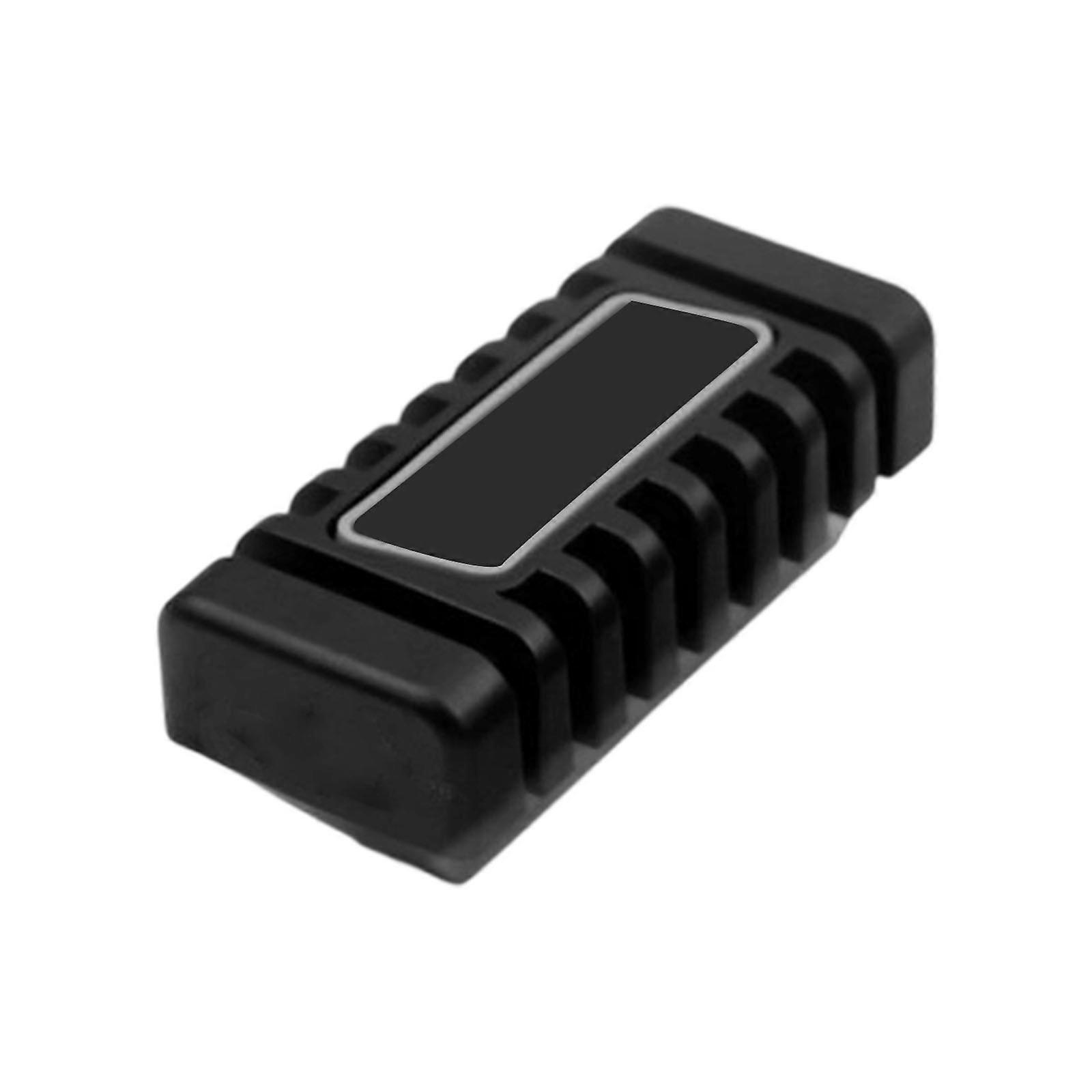 Quick Install Rubber Brake Pedal Protector Non Slip Tread Pattern Comfortable Foot Rest Quick Installation for BAJAJ  Black grey