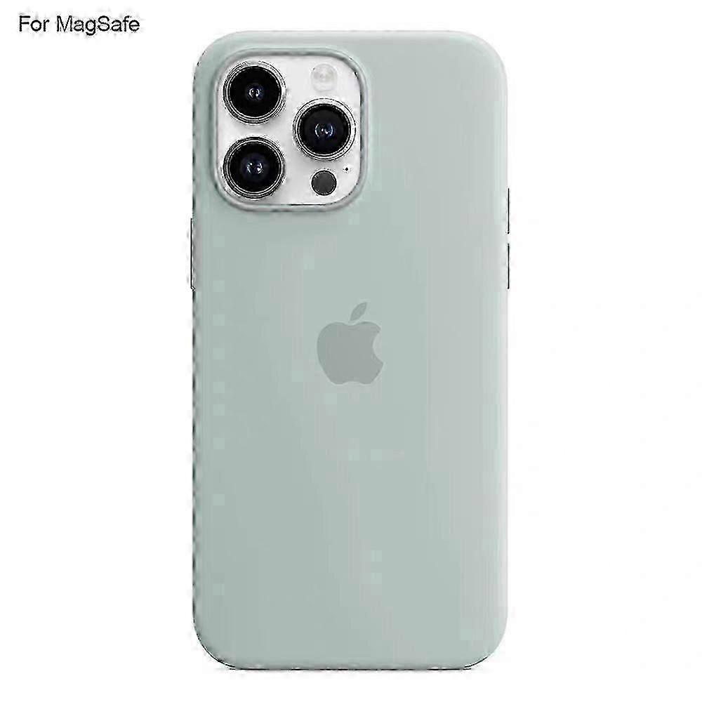 Protective Case Cover for iPhone 15 Pro with MagSafe Liquid Silicone Case Compatible Mobile Phone Shockproof Shell