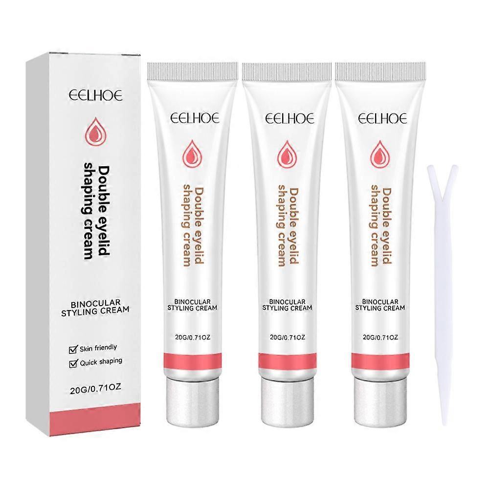3x Double Eyelid Shaping Cream Natural Traceless Invisible Eyelid Lifting Setting Cream Lasting Eyelid Styling