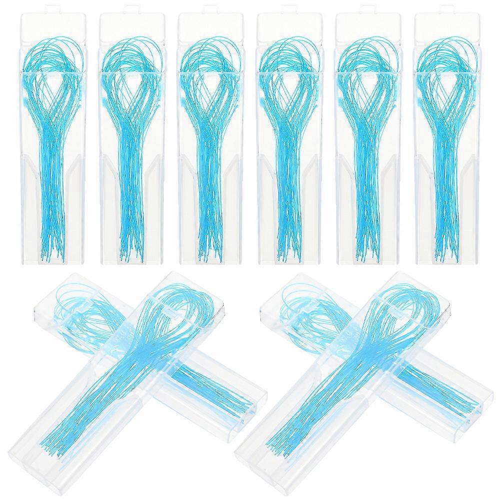 10 Boxes Teeth Threaders Floss Cleaning Threaders Floss Threaders for Braces