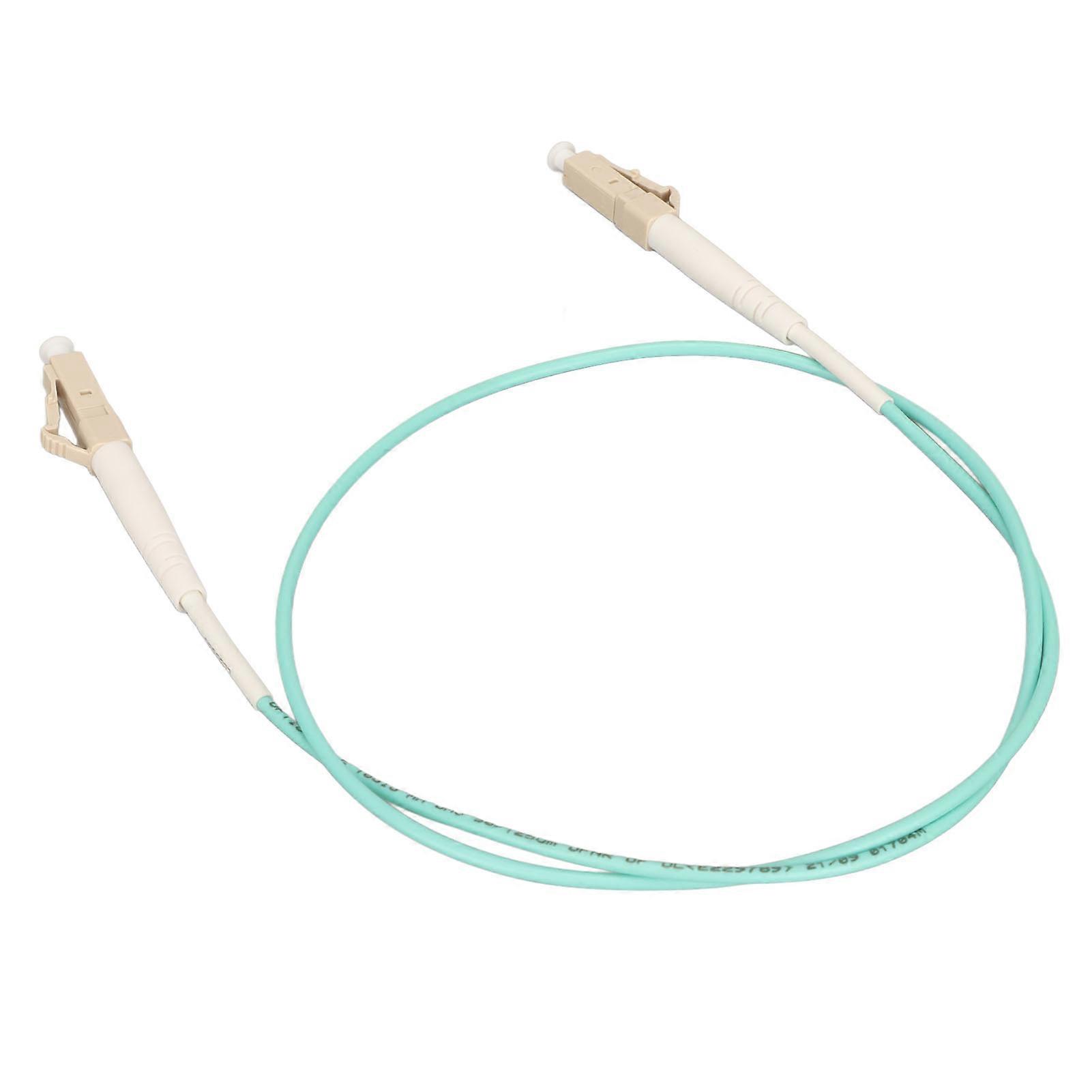 Fiber Patch Cable OM3 Core 0.5M LC to LC Simplex Multimode Fiber Optic Cable for SFP Transceivers Ethernet Switches