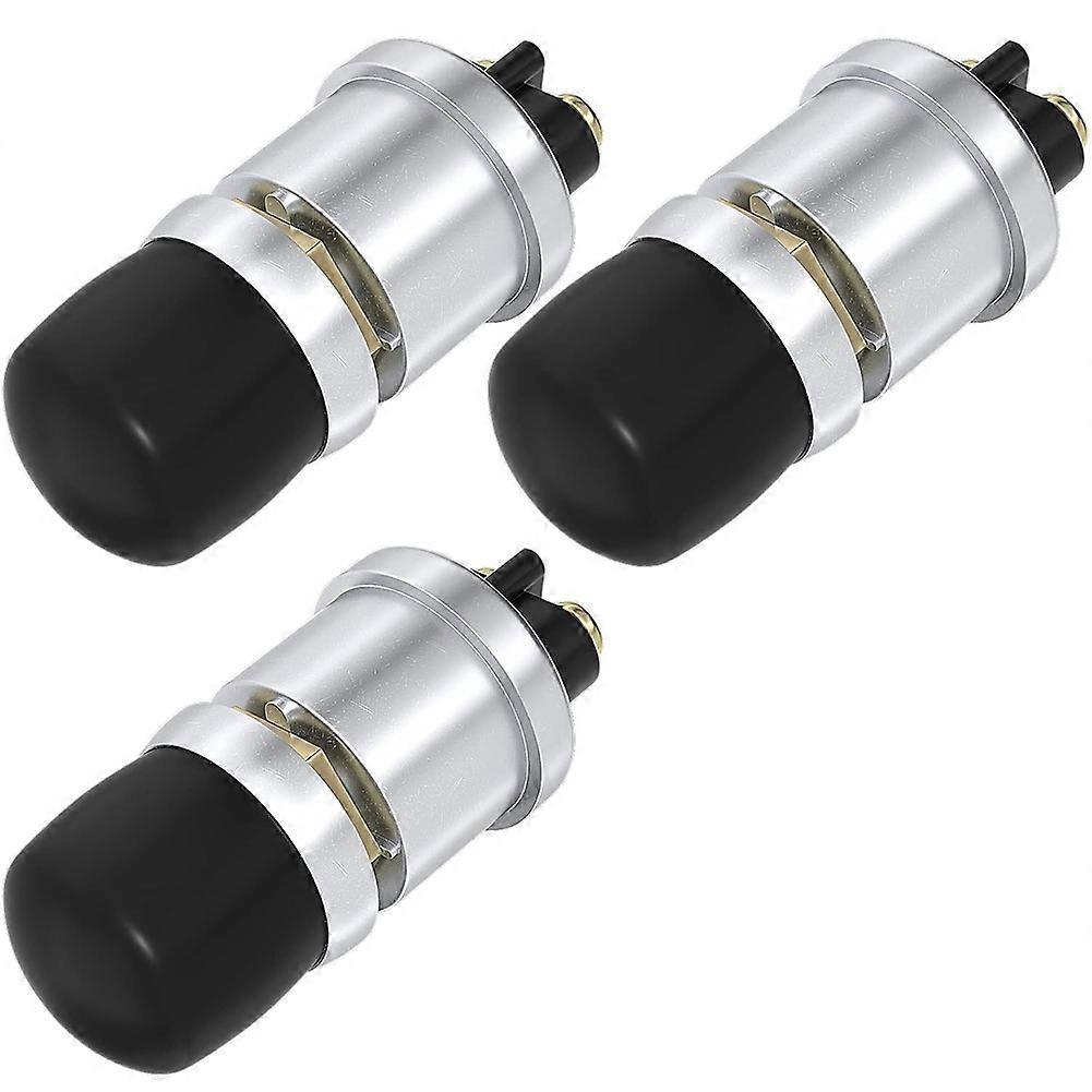 Push Start Button Switch 12V 50A Heavy Duty Momentary Push Button Switch Engine Start Marine Horn Button -3pcs