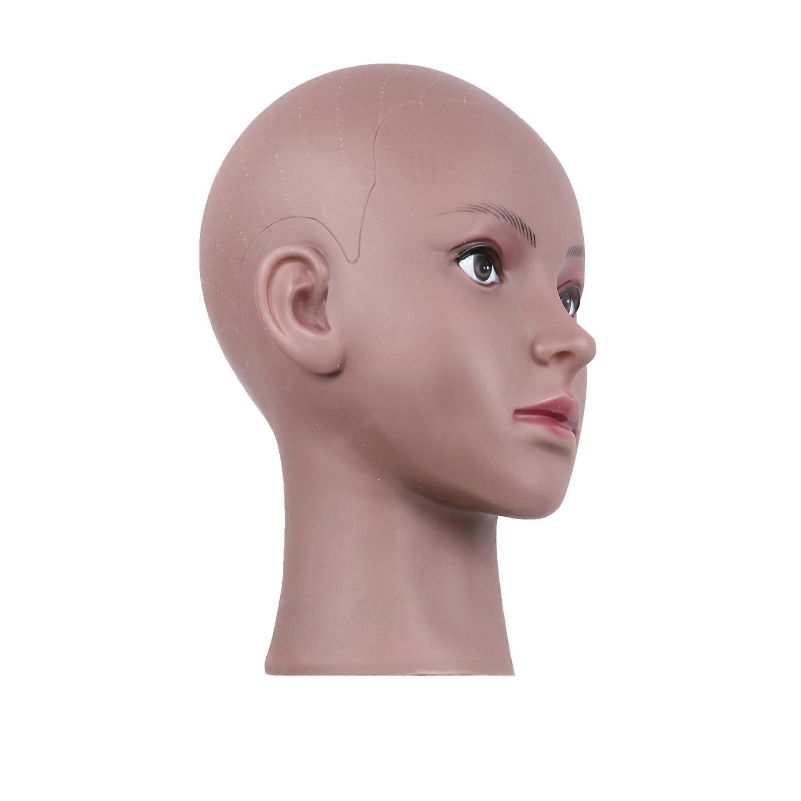 Head Model Display Mannequin Head For Practicing Makeup Home Salon Shopping Mall Grey 1 Set