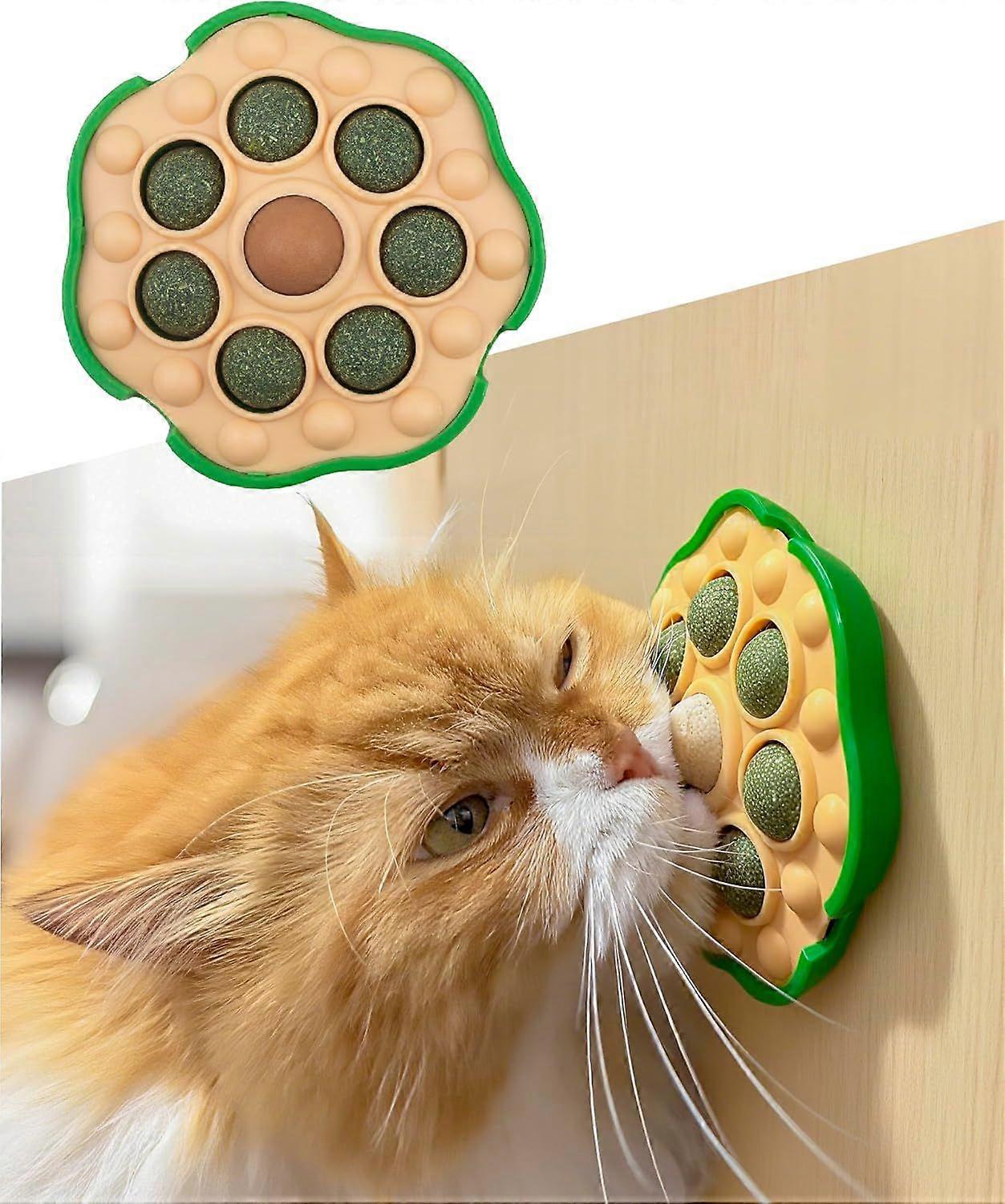 Catnip Toys, Lotus Pod Catnip Balls, Extra Cat Energy Ball, Teeth Cleaning Catmint Toy for Cat, Edible Cat Candy for All Breeds