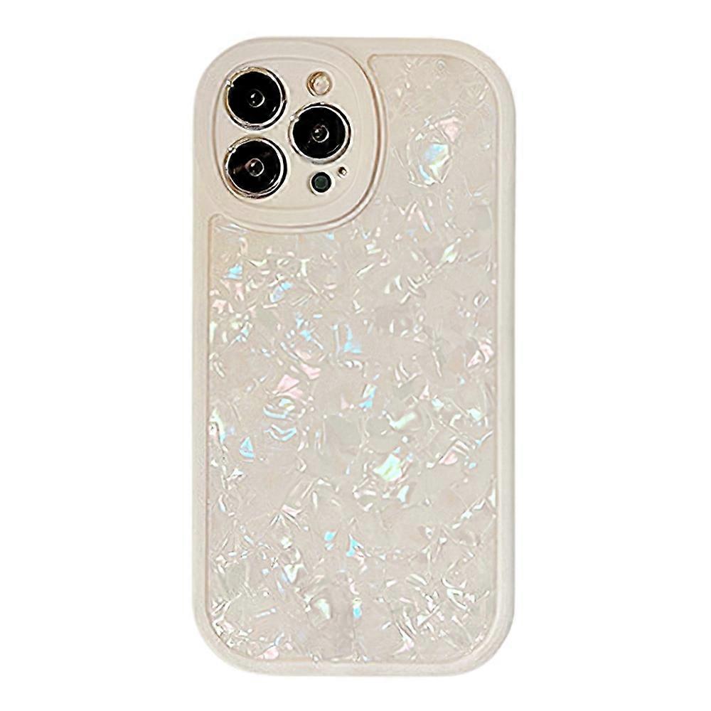 For iPhone 15 Pro Max TPU Case with Shell Pattern Shockproof Phone Back Cover