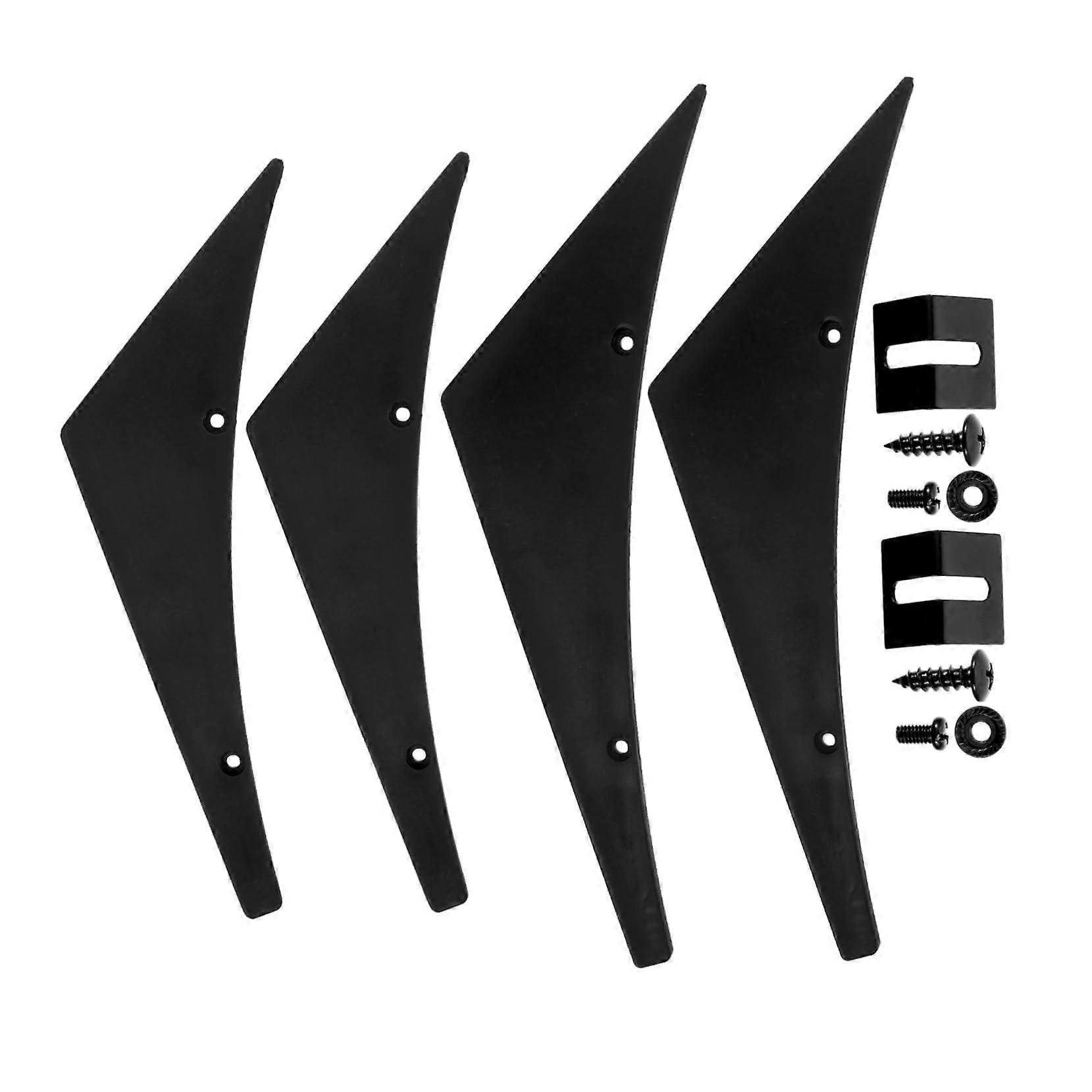 2 Pack Car Front and Rear Window Side Spoiler Strips for Vehicle Body Decoration and Modification