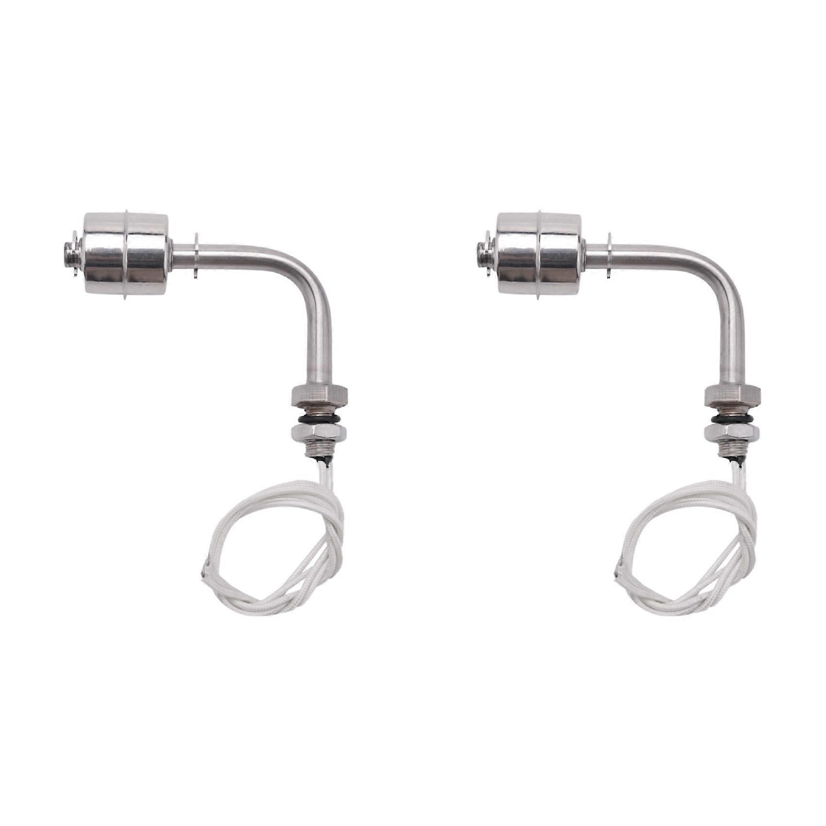 2X High Temperature Stainless Steel Side Mounted Single Float Switch Water Liquid Level Oil Level Controller Sensor