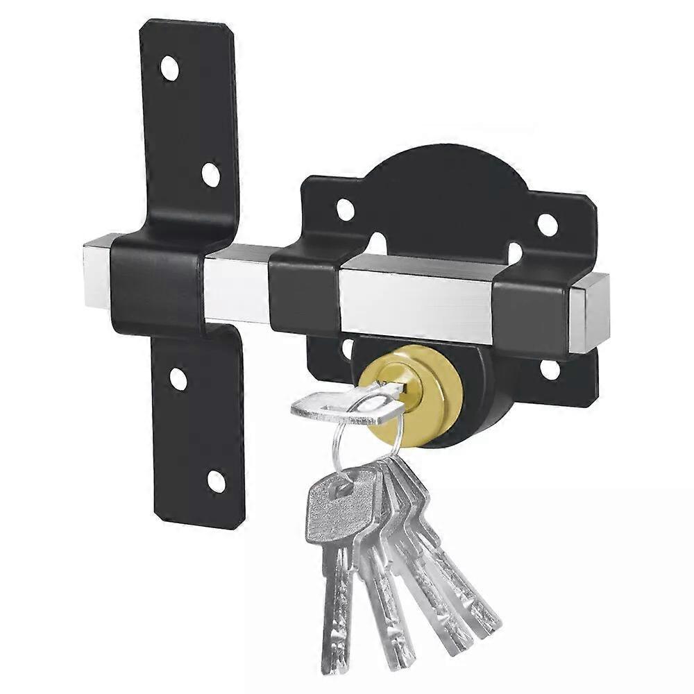 50mm Security Garden Shed Gate Lock Long Throw Locking Double Locking