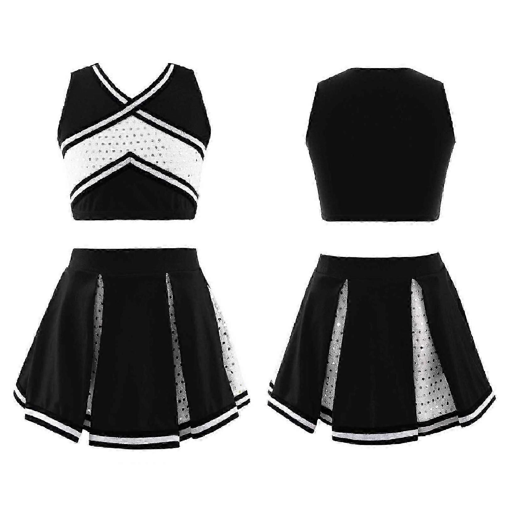 Complete Cheer Uniform for Girls Two-Piece Set for Squad Practice and Games