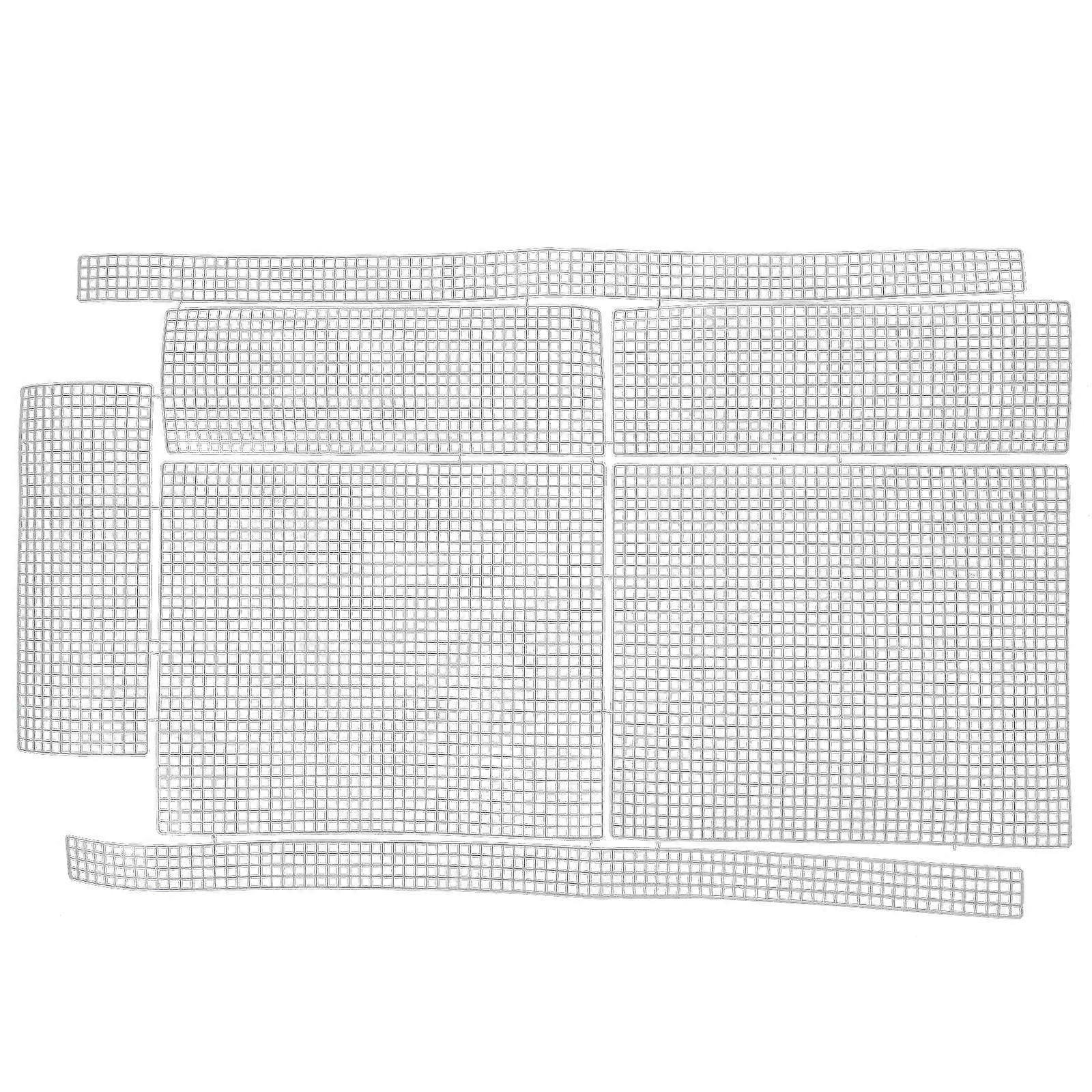 DIY Plastic Mesh Plates for Knitting Handbags White Bendable and Durable 2 Sets