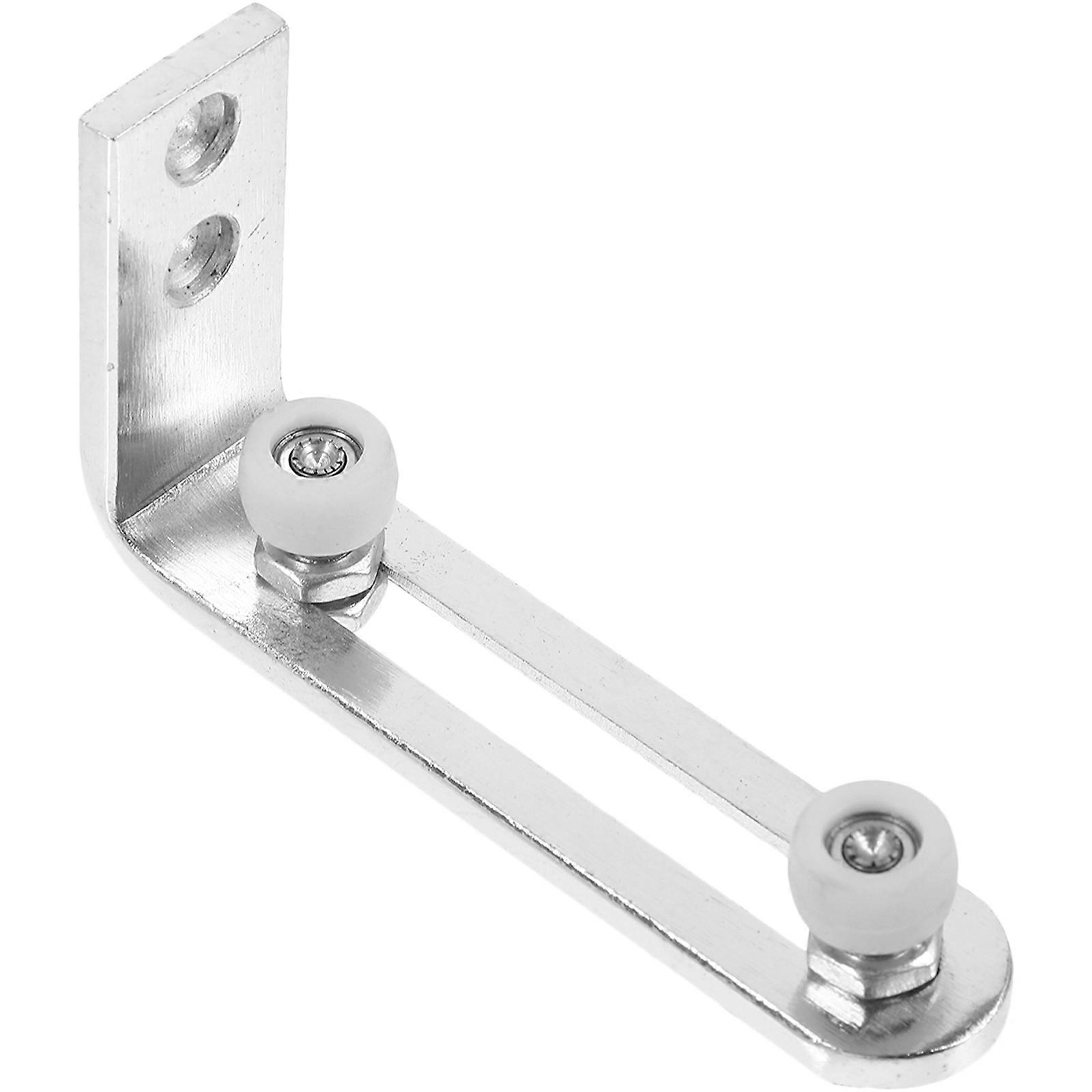 Sliding Barn Door Floor Guide Barn Door Hardware for 5Pcs Silver