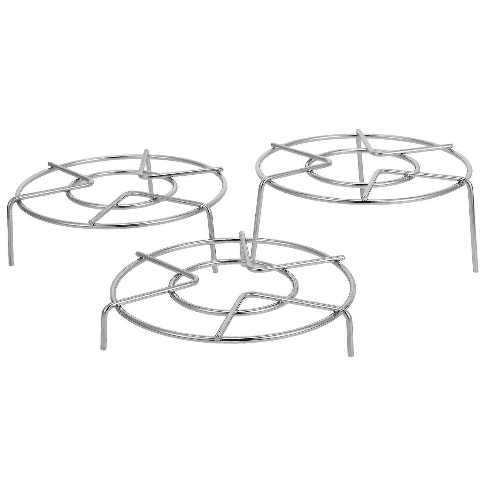 12Pcs Stainless Steel Steaming Rack Multi-Use Egg Steamer Stand