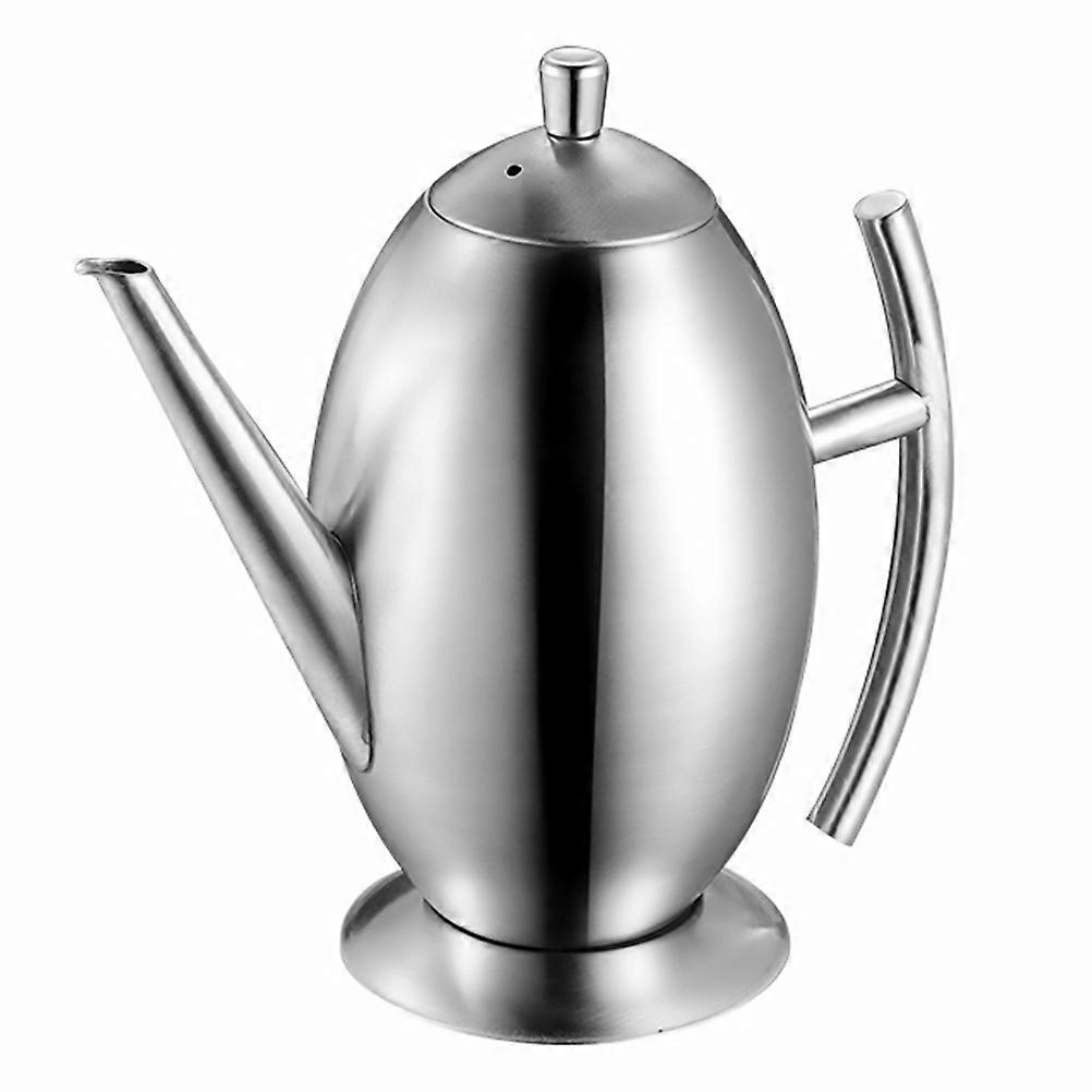 Kitchen Oiling Can Practical Drum Shaped Corrosion Resistance No Deformation Housewarming Gift 1Pcs