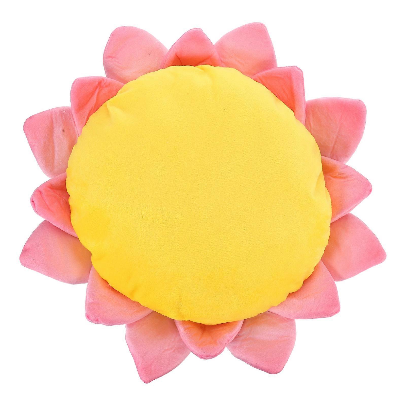 Plush Cat Cushion Comfortable Resting Space Indoor Use Lotus Shape Soft Support 1Pack