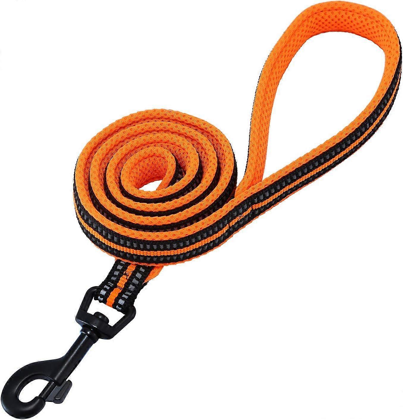Reflective Leash, Heavy Duty, Classic, Soft, Padded, Thick, Nylon Webbing, Ideal