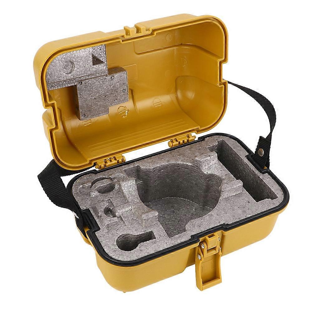 Leveling Instrument Case Single Lock Plastic Total Station Level Storage Box for Surveying Equipment Case Yellow