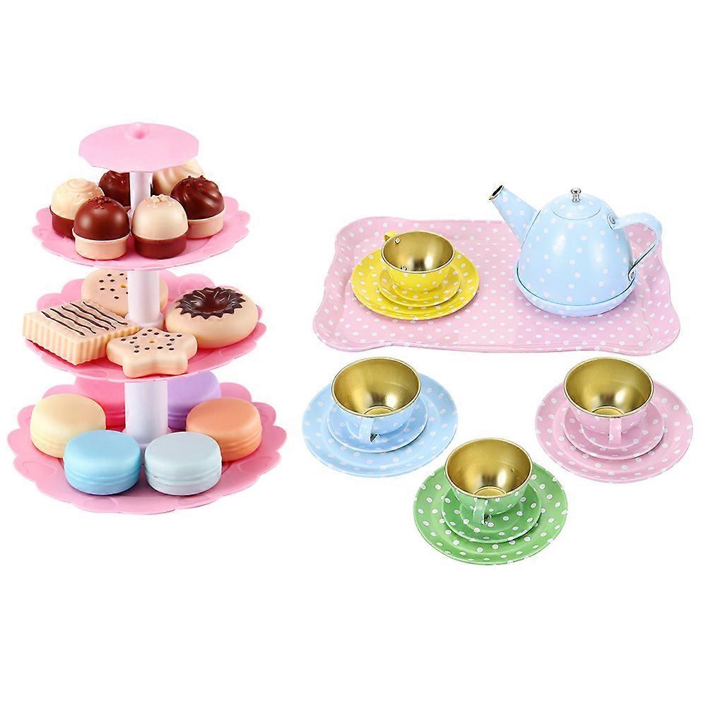 Tea Set Simulation Afternoon Tea Making Toy for Playing 1Set