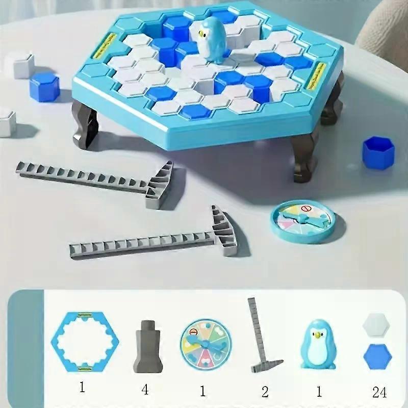 Save Penguin Ice-Breaking Game Interactive Toy for Kids Fun Family Puzzles Brain Training Parent-Child Winter Activities