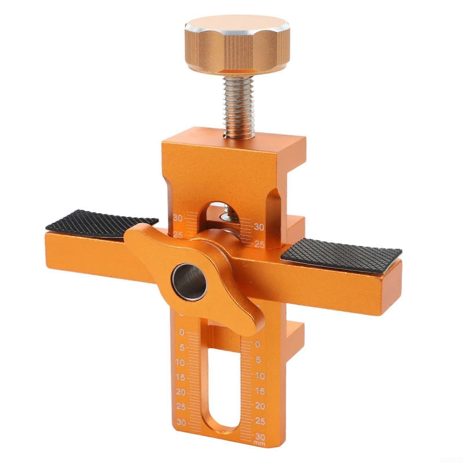 Cabinet Door Jig with Drill Bit, Adjustable Hinge Drilling Guide, Aluminum Alloy Precision Tool