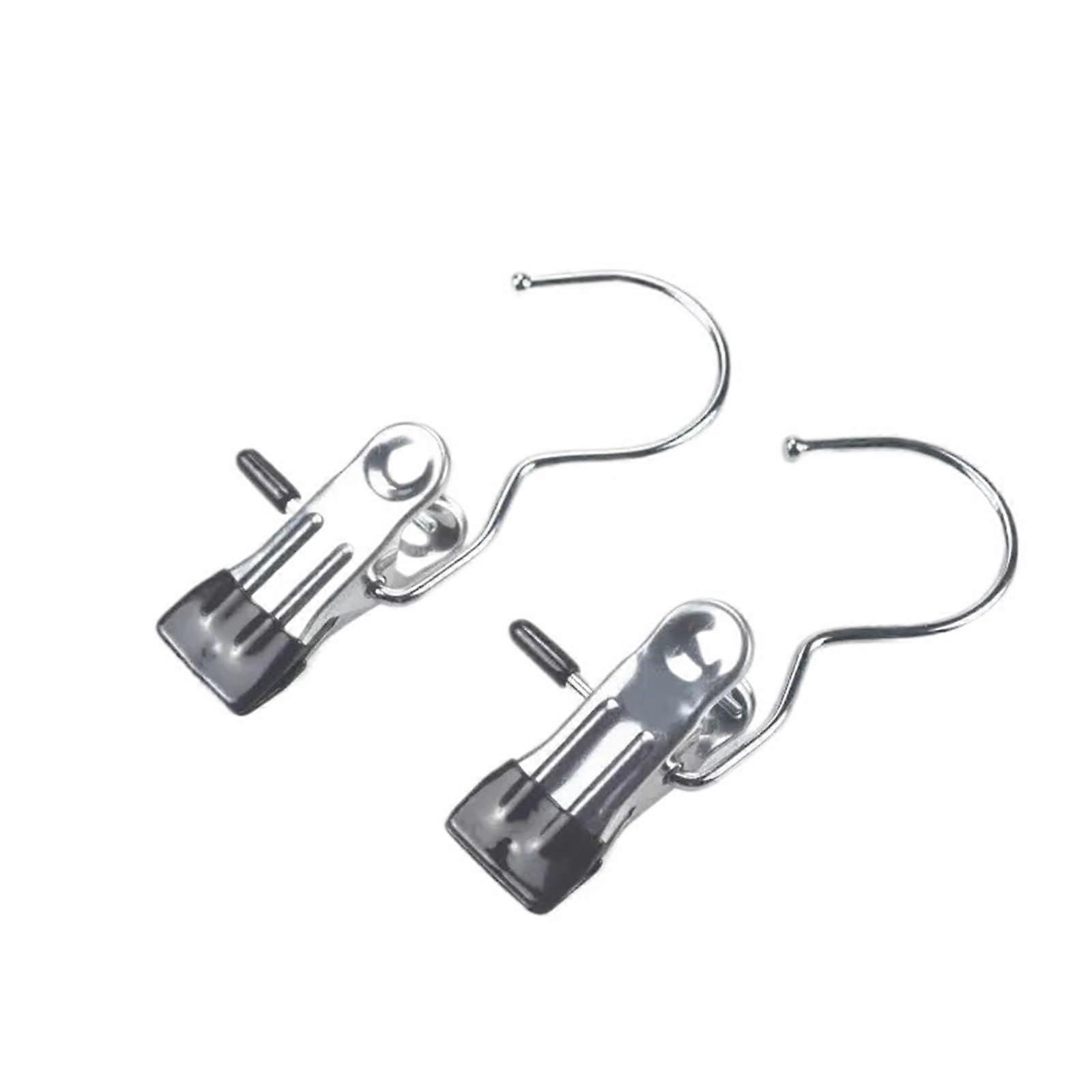 Stainless Steel Clothes Clips and Boot Hangers 50pcs Rustproof NonSlip Hooks for Pants Socks Towels