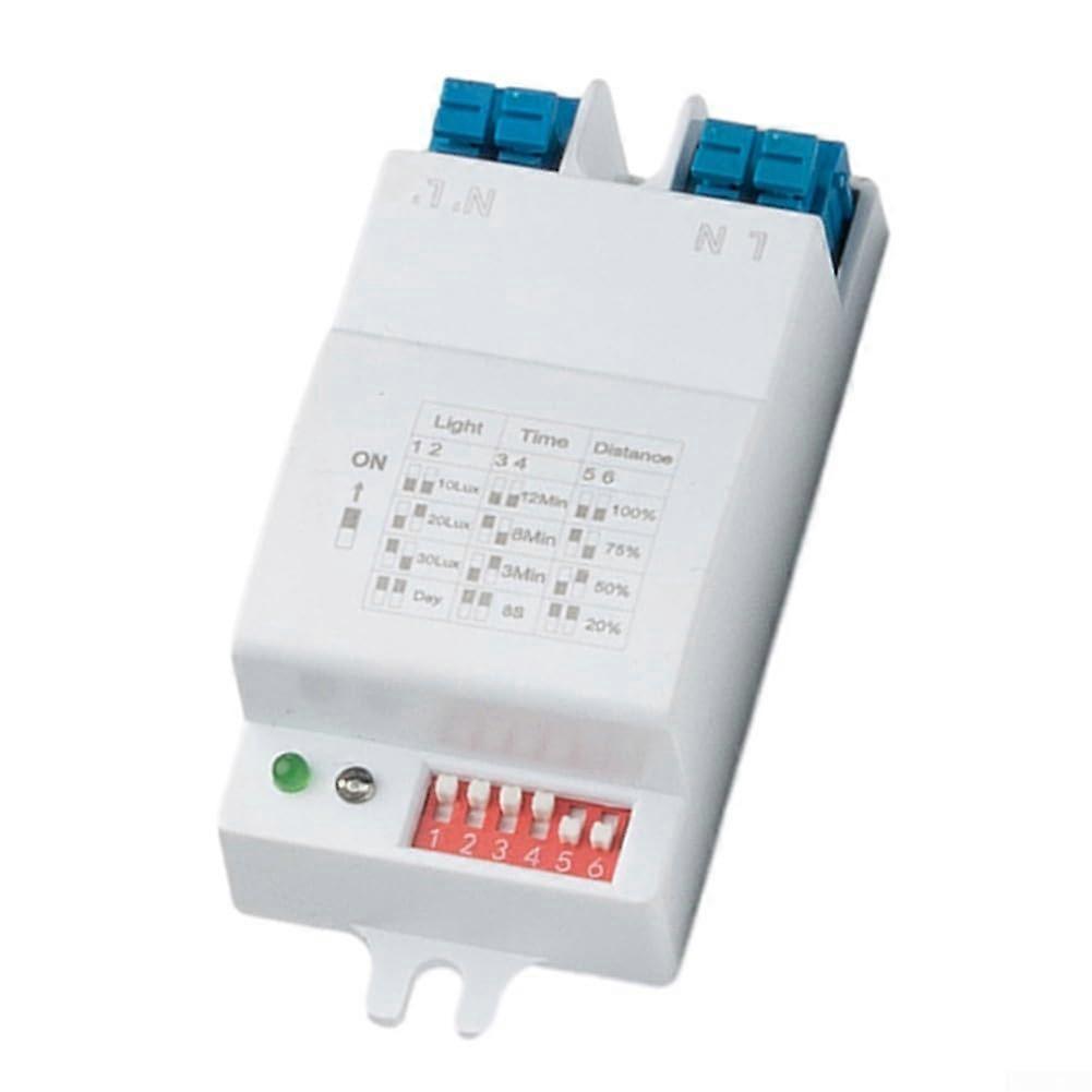 Microwave Motion Sensor Module AC 220V with Adjustable Sensitivity and Flame Retardant Housing