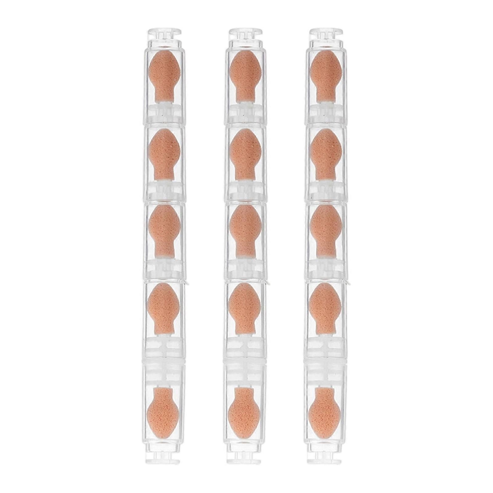 Advanced Professional Sponge Eyeshadow Brush Double Sided Design Eyeshadow Applicator For Efficient Makeup Application  white skin color