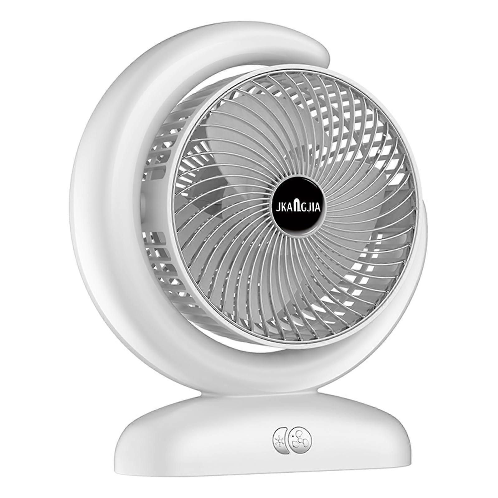USB Desk Fan with Remote Control, 3Speed Adjustable Airflow, Timer and LED Light Modes