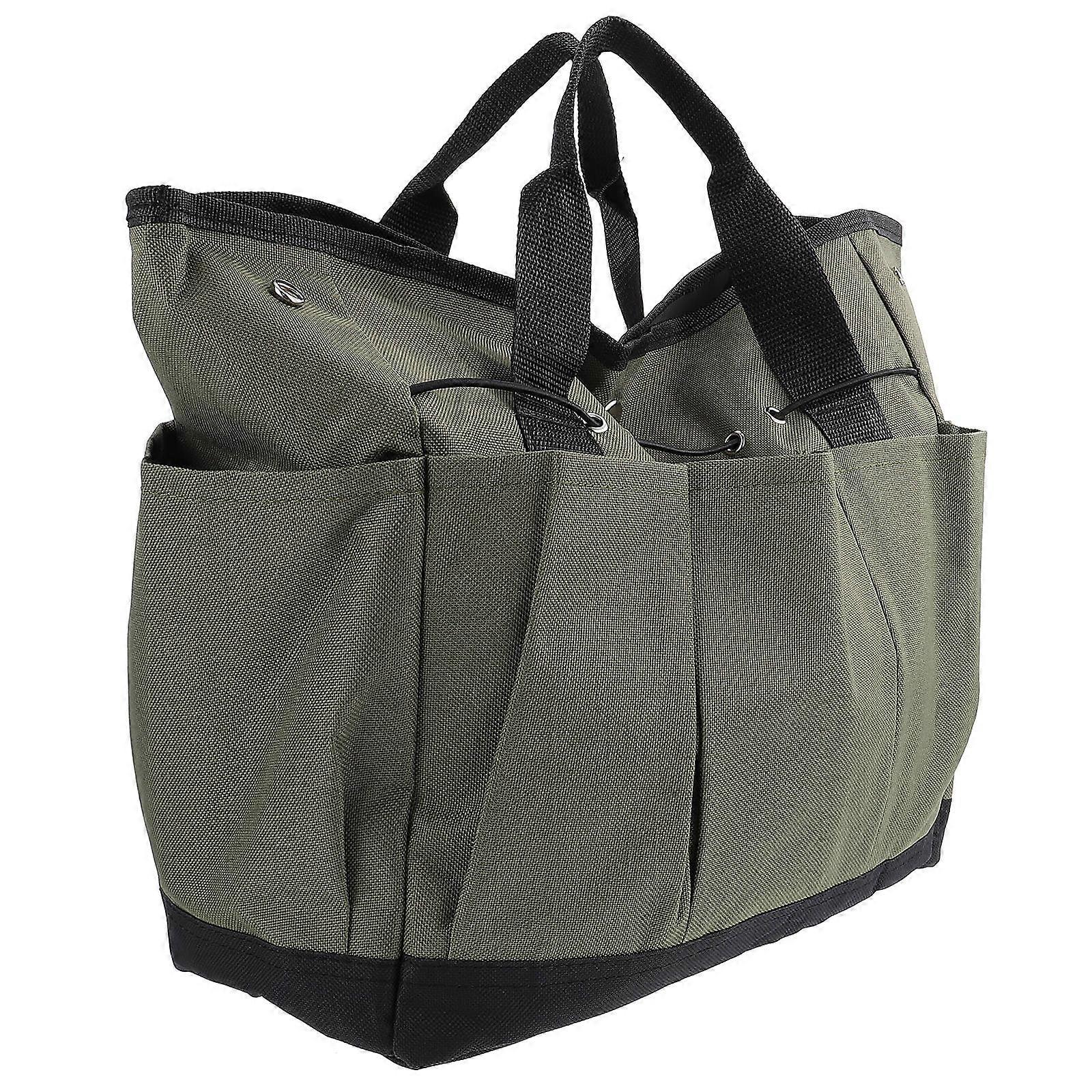 Garden Tool Bag for Storage Use Multi-Purpose Handbag Green Pouch