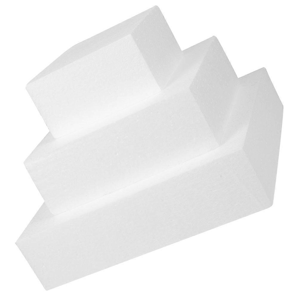 Cake Foam Models Multi-Function Square Cake Dummies for Practice 3Pcs