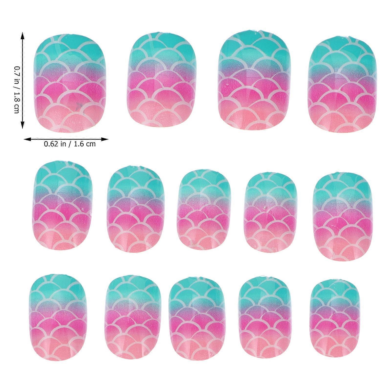 Children False Fingernail ABS Material for Nail Art Using 120Pcs
