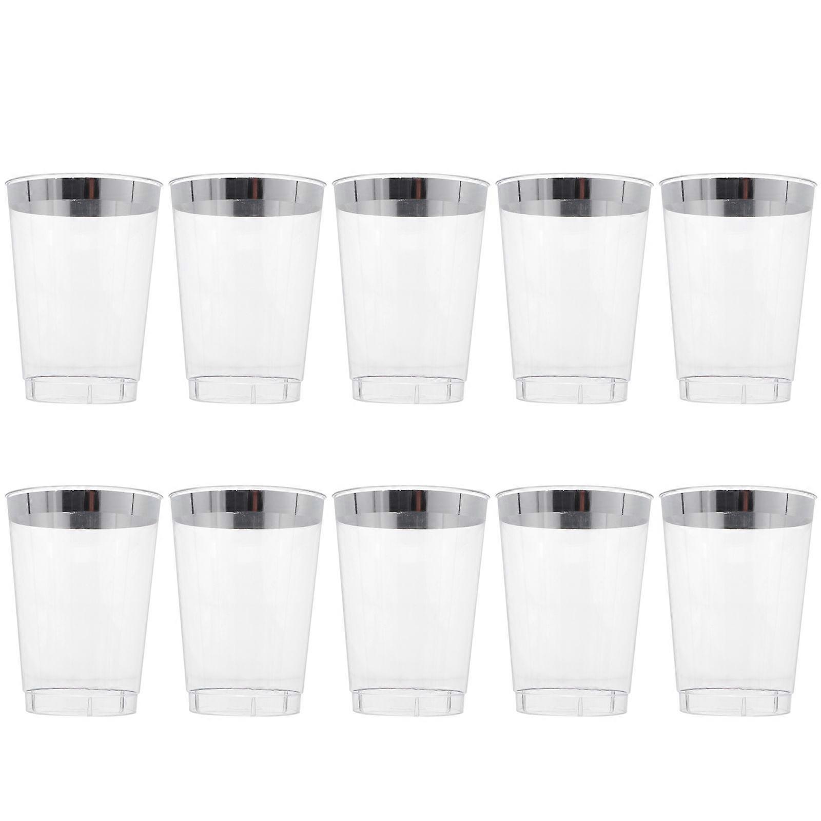 Silver Ice Cream for Drinking 10Pcs Hard Material