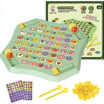 Flip Chess Memory Game, 54PCS Fruit Matching Puzzle Toy for Kids & Preschool, Educational Montessori Board Game for Memory & Logic, Family Fun, Birthd
