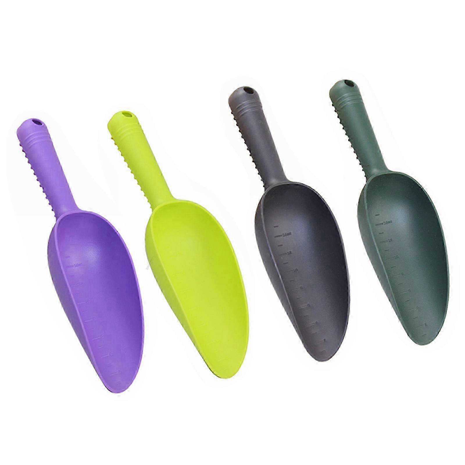 2026 4-Pack Multi-Color Plastic Garden Shovel with Scale, Durable