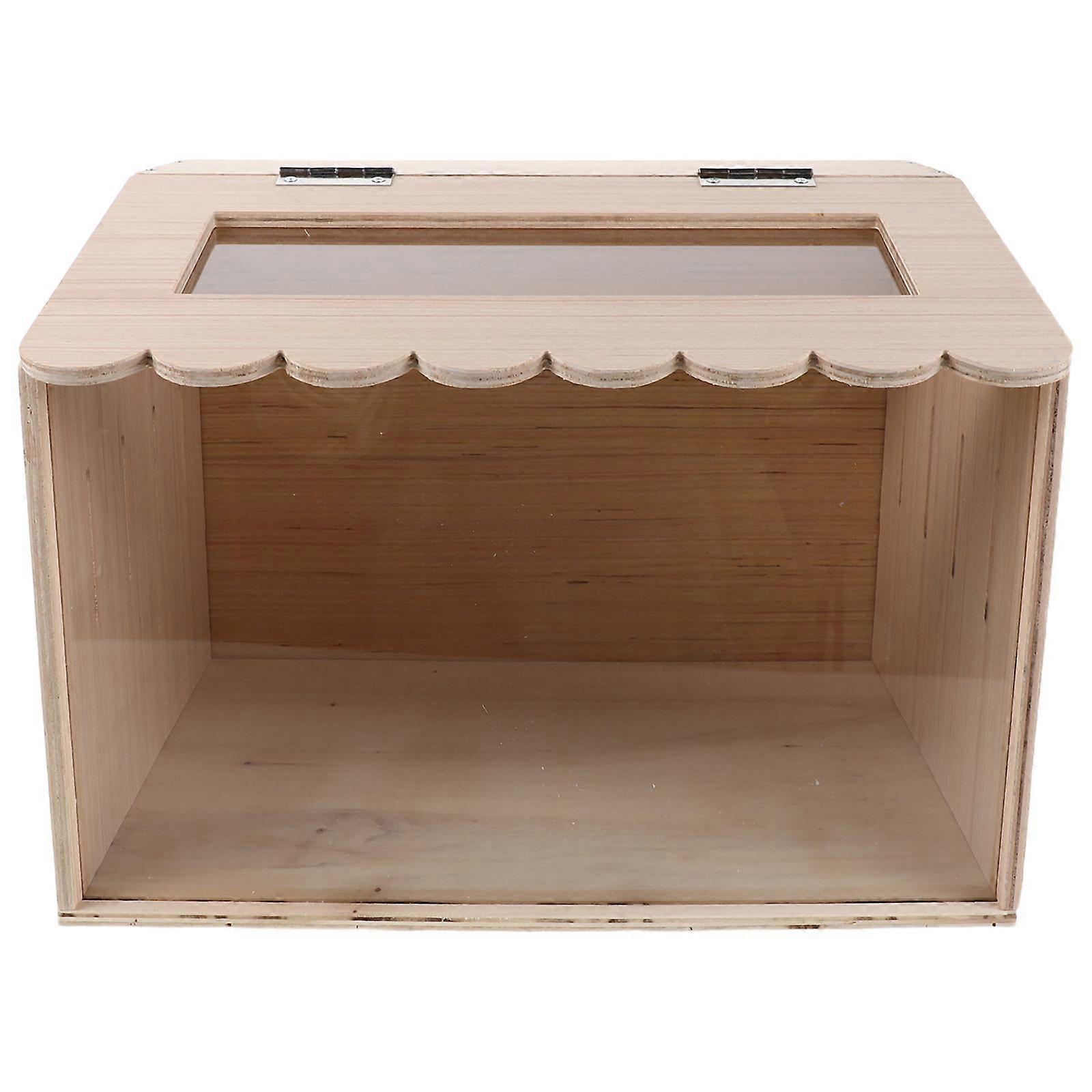 Chicken Brooder Box for Quail and Chicks - Chicks Nesting Box Brooding Case for Small Chicken Coop and Quail Cage - Beige