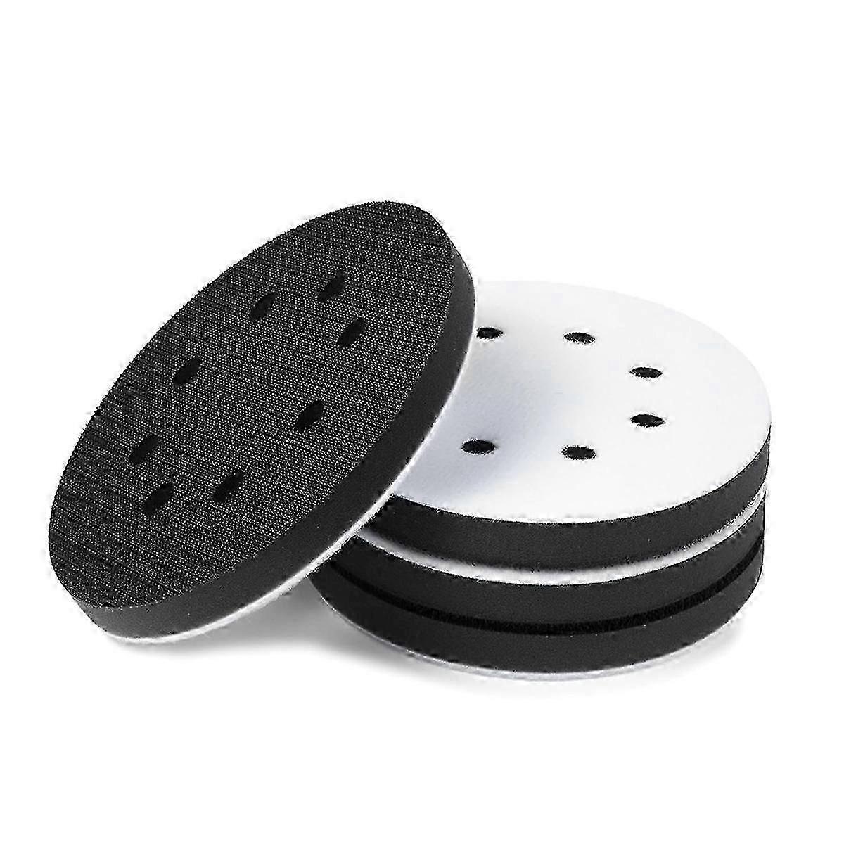 5 inch 8 găuri Soft Density Interface Pads Hook and Loop Sponge Cushion Buffer Round Backing Pad Foa Edition 0702
