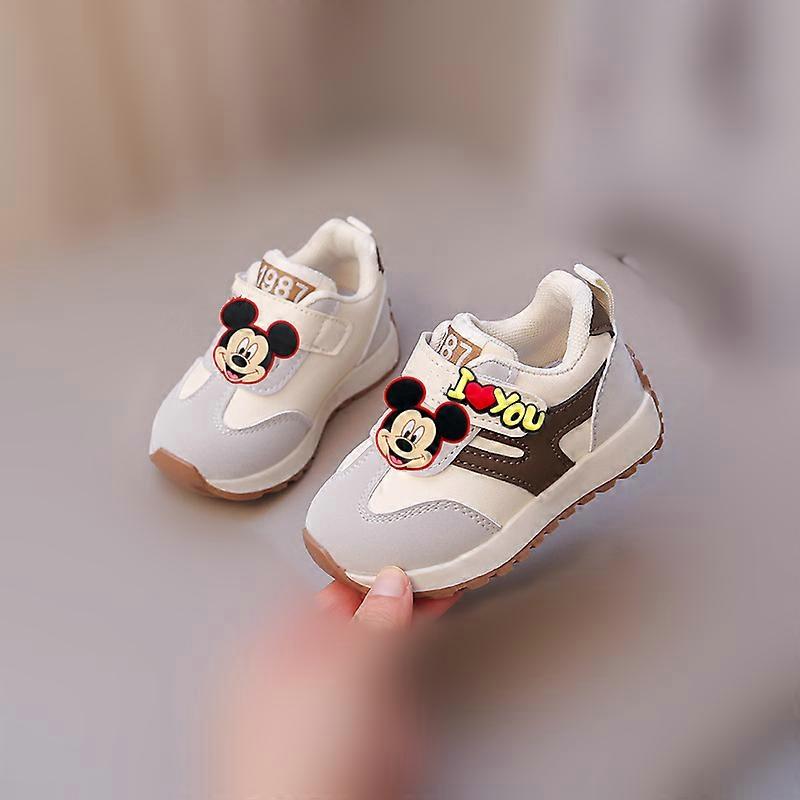 Mickey Mouse Children Sports Shoes Disney Spring Autumn New Girl Soft Sole Casual Shoes Dad running Shoes Boy Baby first walkers