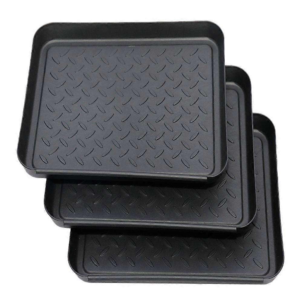 3pcs Shoes Boot Tray Boot Display Tray Flower Pot Mat Multi-function Shoes Tray Accessory