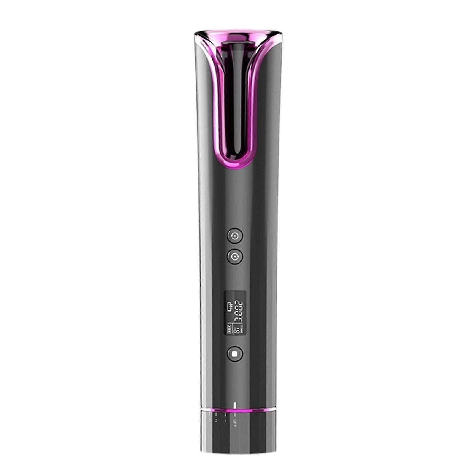 Cordless Automatic Hair Curler with Ceramic Barrel, AntiTangle, Adjustable Heat, USB Rechargeable