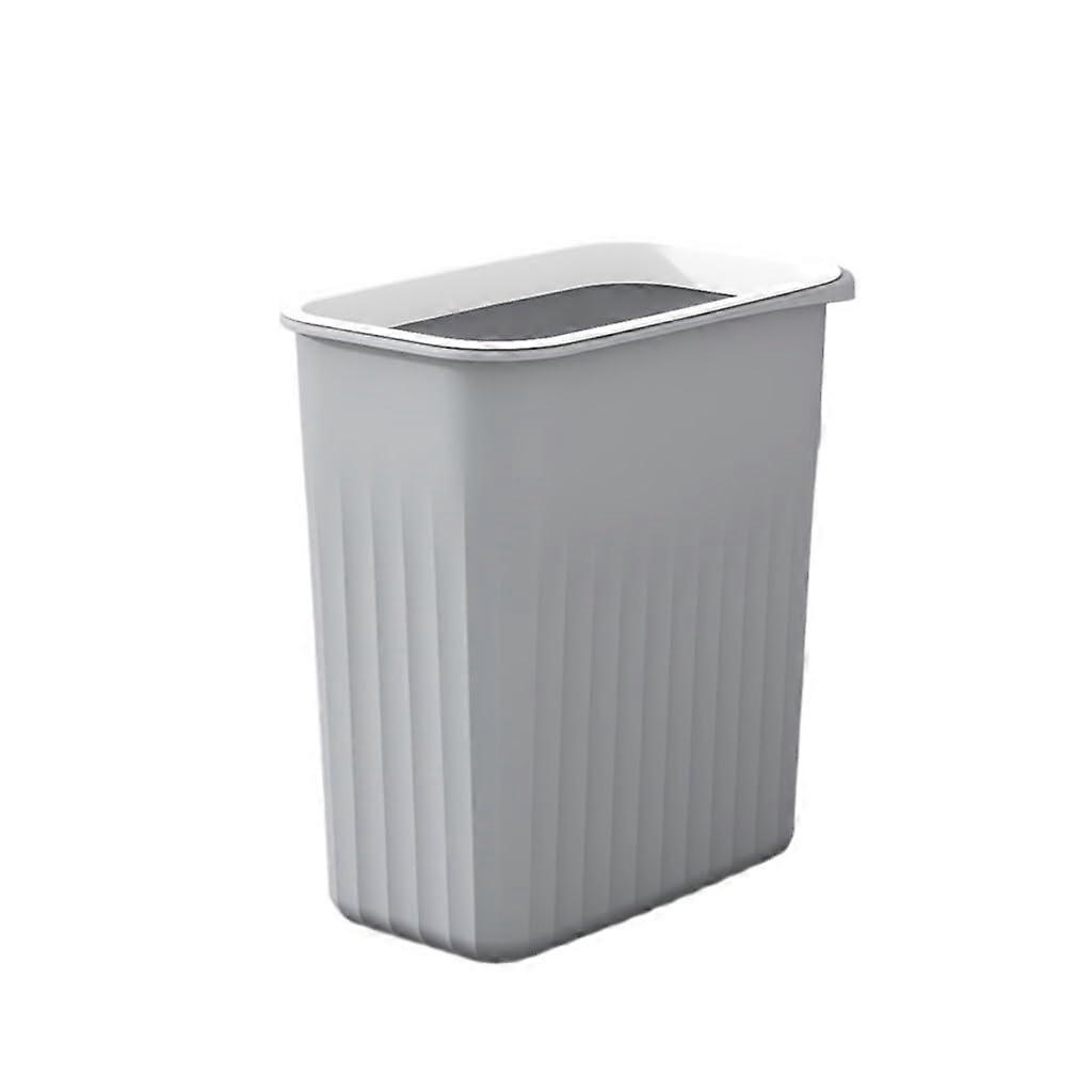 Trash Can Rectangular Kitchen Garbage Bin Compact SpaceSaving Modern Style for Bathroom and Indoor